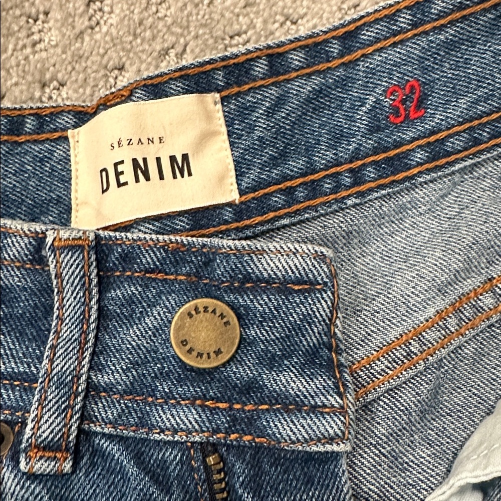 Sezane Denim Ankle Jeans - Picture 2 of 6